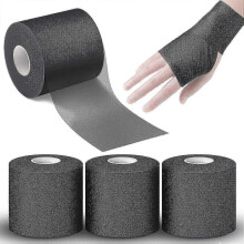 (black) 3pcs Athletic Pre Wrap Tape For Sports Pre-wrap Athletic Tape 2.75 Inch By 30 Yards