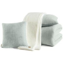 UGG 32533 Remina TwinXL 4-Piece Comforter Set Reversible Luxurious Soft Comforter and Sham with 18 x 18-inch Decorative Throw Pillow and 50 x 60-inch