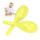 2-Pcs Oval Yellow ABS Sand-Filled Maracas 13