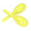 2-Pcs Oval Yellow ABS Sand-Filled Maracas 1