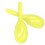 2-Pcs Oval Yellow ABS Sand-Filled Maracas 16