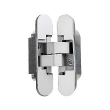 Invisible hinge for doors, Set of 2 invisible hinges for heavy doors, load 40 kg, opening 180, Zamak