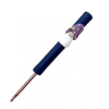 (Purple) Lovely Cartoon Gnome Crochet Hooks Heavy Duty Durable Knitted Crochet Hook Gift for Knit Lovers