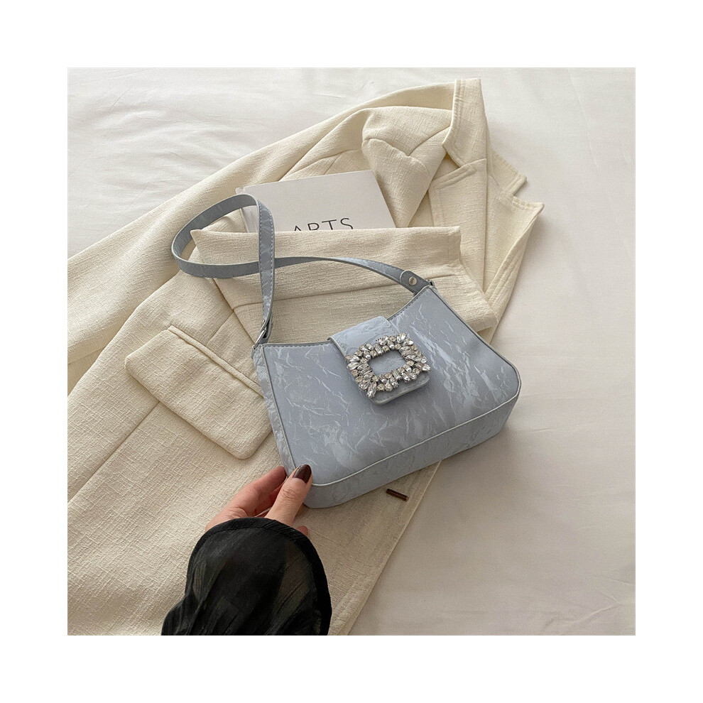 (Blue) Summer Elegant Womens Casual Shoulder Bag In Trendy Crescent Shape Made Of Soft For Pu Versatility-image-OPC-PJ9FJRD-NEW