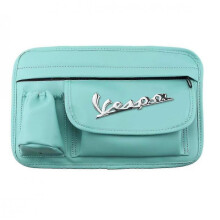 (Mint Green with logo) Waterproof Glove Bag Leather Storage Bag For Piaggio Vespa Scooter Gts Lx Lxv Sprint Primavera 150 300 Motorcycle Accessories