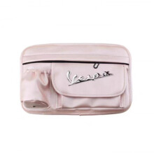 (Pink with logo) Waterproof Glove Bag Leather Storage Bag For Piaggio Vespa Scooter Gts Lx Lxv Sprint Primavera 150 300 Motorcycle Accessories