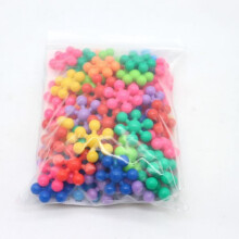 (120 pieces bagged) Children 3d Rotatable Plum Blossom Building Blocks Bricks Toy Diy Assembling Snowflakes