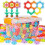 (200 pcs boxed) Children 3d Rotatable Plum Blossom Building Blocks Bricks Toy Diy Assembling Snowflakes 2