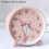 (fawn) Children's Cartoon Graphic Alarm Clock Creative Lovely Bedside Clock For Students 4