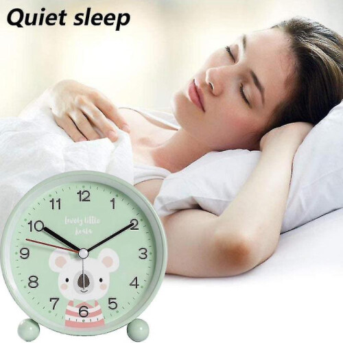 (Koala) Children's Cartoon Graphic Alarm Clock Creative Lovely Bedside Clock For Students 2