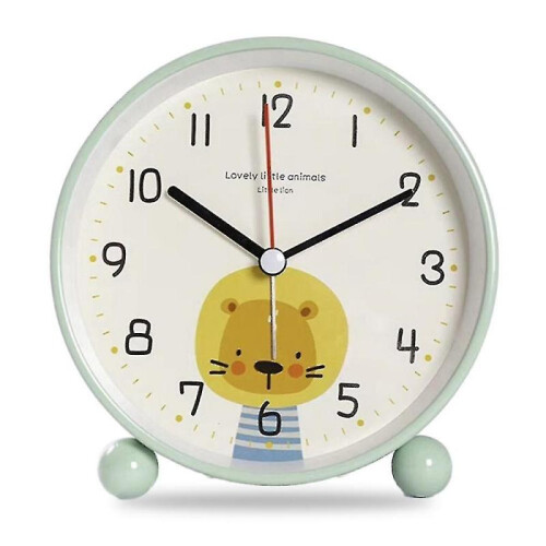 (lion) Children's Cartoon Graphic Alarm Clock Creative Lovely Bedside Clock For Students
