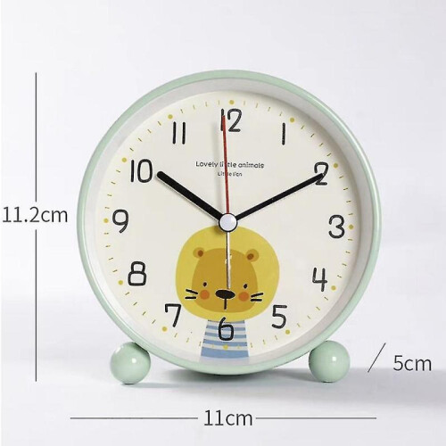 (lion) Children's Cartoon Graphic Alarm Clock Creative Lovely Bedside Clock For Students 1