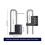 Cabinet Lock,combination Padlock,stainless Steel Gym Locker Lock Code Long Adjustable Shackle Lock 2