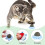 3 Pack Catmint Catnip Balls, Rotatable Cat Edible Balls, Cat Teeth Cleaning Interactive Toy 5