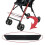 (40cm)Stroller Accessories Anti-skid Footrest Pushchair Compact Lightweight Black 5