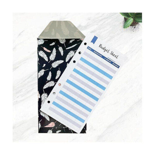 12 Pcs Cash Envelopes for Budget System Money Envelopes for Budgeting And Saving with Expense Track 1