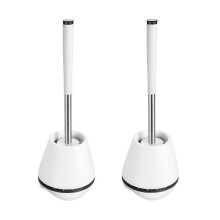 Silicone Toilet Brush Toilet Bowl Brush And Holder Toilet Cleaner Brush with Silicone Bristles Vent