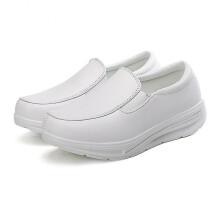 White Nurse Shoes Black Casual Summer Hospital Shoes Rocking Shoes Light And Thick Soled Heightenin