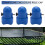 1.5 Inch Diameter Trampoline Enclosure Pole Cap with Screw Thumb, 8 Pieces, Blue 3