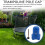 1.5 Inch Diameter Trampoline Enclosure Pole Cap with Screw Thumb, 8 Pieces, Blue 2