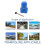 1.5 Inch Diameter Trampoline Enclosure Pole Cap with Screw Thumb, 8 Pieces, Blue 4