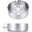 2 Pack Stainless Steel Ashtray, Windproof Round Cigarette Ashtray Set for Home 2
