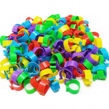 (XL) 100pcs Chicken Leg Bands Bright Color Ultralight Simple Installation Poultry Duck Identification Foot Rings Farm Supplies