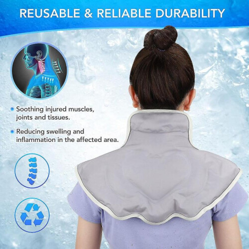 3 In 1 Hot Cold Ice Pack for Neck Shoulder Back Injuries Relief Brace 1