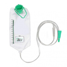 Reusable Enema Bag Kit - 1200ml Capacity for Home Colon Cleaning with 10 Tube Head