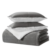 UGG 00518 Blissful King Comforter Set Silky Smooth Luxury Comfy Hotel Comforter and Pillow Shams Machine Washable Soft Cozy Bedding King Siz