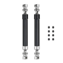 2pcs Metal Cvd Drive Shaft 110-160mm for 1/10 Rc Rock Crawler Axial Scx10 90046 Trx4,black