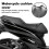 (XL)Elastic Motorcycle Seat Cover Universal Motorcycle Flexible Seat Protector DIY with Storage Bag 5