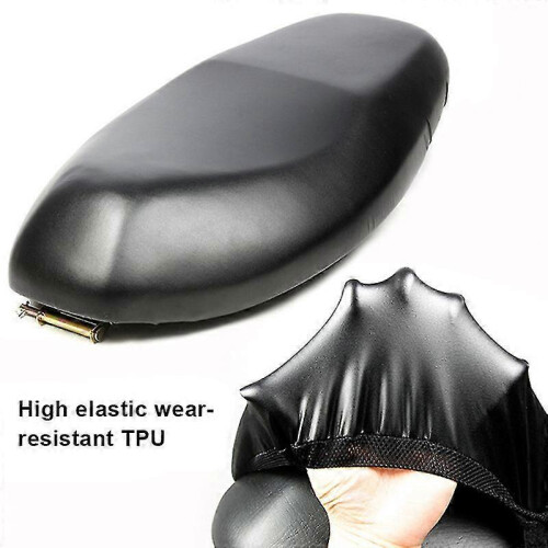 (XL)Elastic Motorcycle Seat Cover Universal Motorcycle Flexible Seat Protector DIY with Storage Bag 1