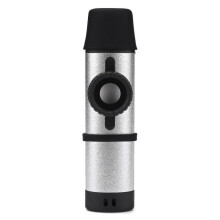 Metal Kazoos Instrument Wood Diaphragm Mouth Music Gift Good for Ukulele, Violin, Guitar, Piano,sil