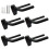 5 Pack Black Guitar Hanger Holder Wall Mount Display with Screws Fits Guitars 1