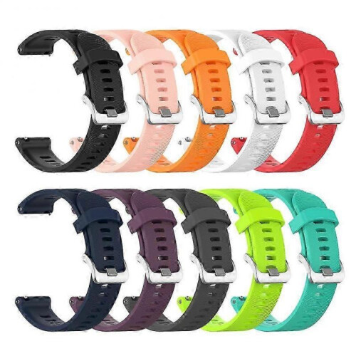 (Pink) Silicone Replacement Band for Garmin Forerunner 245/645 Music Watch Strap 2
