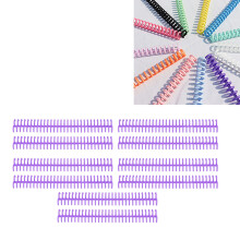 10PCS Kunststoff-Binding-Spins 19mm 30 Ringe Comb Binder Kompatibel mit A4 B5 A5 Papiergröße 150 Blatt Kapazität Violett