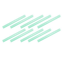 10PCS Kunststoff-Binding-Spins 19mm 30 Ringe Comb Binder Kompatibel mit A4 B5 A5 Papiergröße 150 Blatt Kapazität Grün