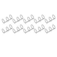 10Pcs 3 Ring Metall Loose Blatt Binder Edelstahl Buch Ringe Fotoalbum Binding Spins für Notebook Reisetagebuch 15mm für 100Pcs A4 Pa