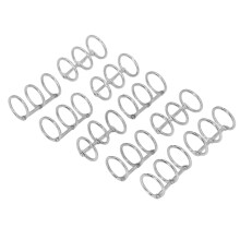 10Pcs 3 Ring Metall Loose Blatt Binder Edelstahl Buch Ringe Fotoalbum Binding Spins für Notebook Reisetagebuch 20mm für 150Pcs A4 Pa