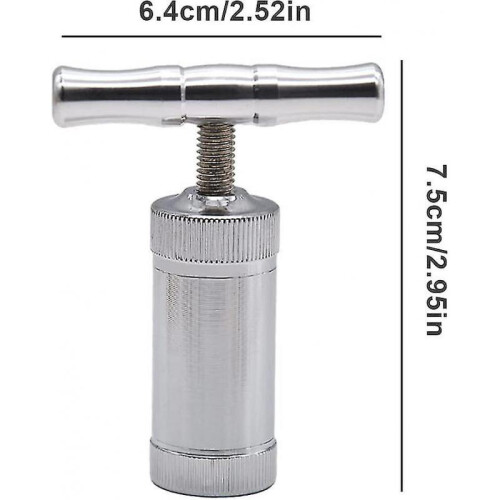 Herb Crusher Grinder Heavy Duty T Handle Pollen Press Compressor for Garlic Salt Spice. 1