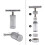 Herb Crusher Grinder Heavy Duty T Handle Pollen Press Compressor for Garlic Salt Spice. 4