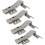 45 Degree Corner Hinge 35mm with Damper for Multi-side Door Soft Close Hinges for Angular Folding Cupboard Doors Furniture Kitchen Set Of 4 1