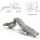 45 Degree Corner Hinge 35mm with Damper for Multi-side Door Soft Close Hinges for Angular Folding Cupboard Doors Furniture Kitchen Set Of 4 2