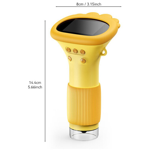 Microscope portatif avec écran de 2 pouces orange 600 mAh 1