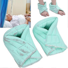 Heel Protector Heel Cushion Ankle Protector Pillow Protectors for Pressure Sores & Keeping Warm Elderly Foot Correction Cover (green)