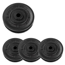 4 Pcs Universal 70mm Diameter Wearproof Bearing Pulley Wheel Cable Gym Part
