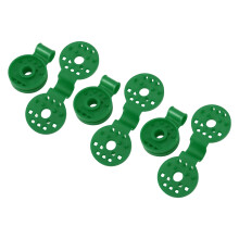 50 Stück Shade Cloth Clips rundes Alterungsbeständiges Kunststoff Sonnenschirm Netz Clip für Bird Netting Gardening Shade Cloth Grün