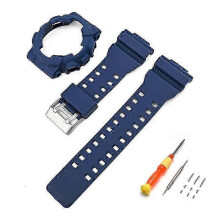 (Sapphire Blue) Replacement Watch Band Strap for Casio GA-100 GA-110 GA-120 GD-100 GD Series