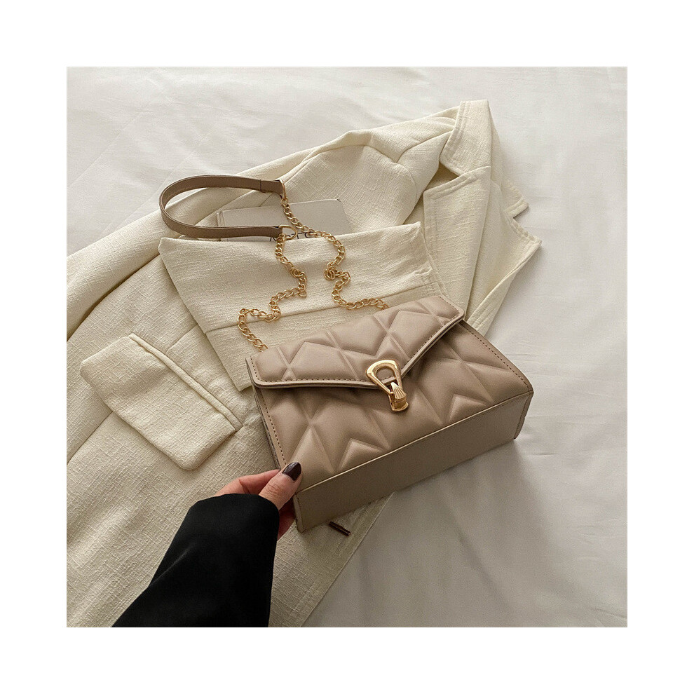 (Khaki) Elegant Medium Versatile Sized Square Purse Featuring Soft Structure And Mobile Pocket Fashion For Daily-image-OPC-PJ9FXMW-NEW